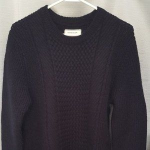 Frank & Oak 100% wool fisherman's sweater